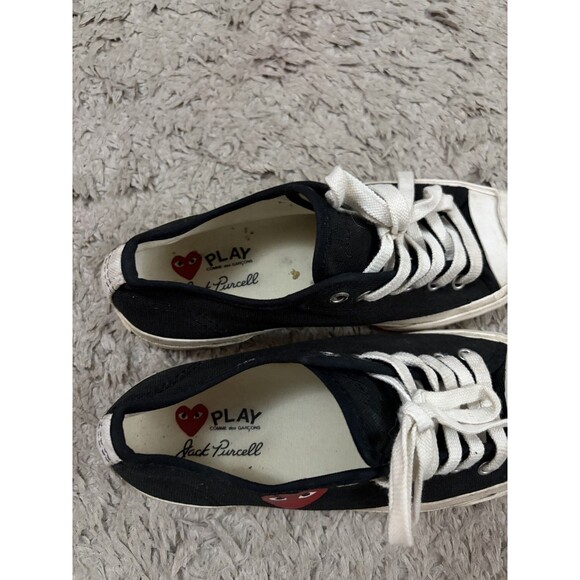 Comme des Garcons PLAY x Converse Jack Purcell Low Top Sneakers Women'7 Men 5.5 - Picture 2 of 9